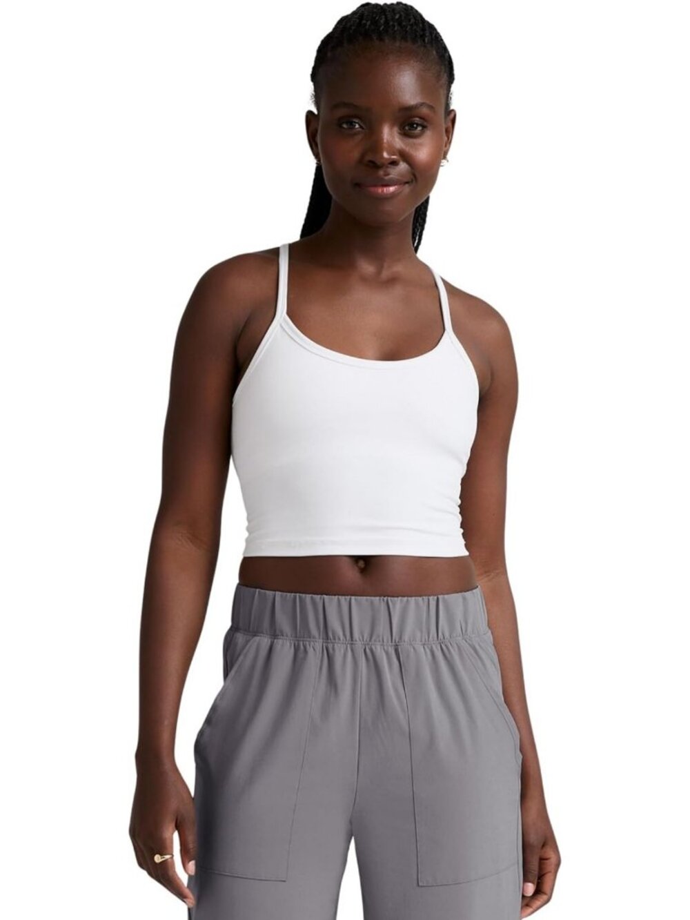 Spacedye Slim Racerback Cropped Tank Top for Women | Yoga & Workout Essential